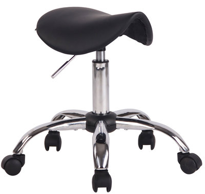 Ergonomische zadelkruk / kapperskruk Melinda Zwart