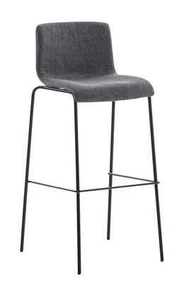 Barkruk Heovor Stof 4 pootframe Grijs,Zwart