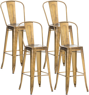 Set van 4 barkrukken Eidan gold,