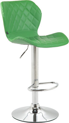Barkruk Cirk kunstleer Chroom,Groen