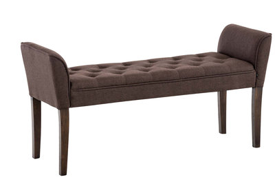 Chaise longue Claapotre, stof Bruin,antik-dunkel