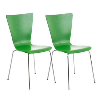 2x bezoekersstoelen Oaran Groen