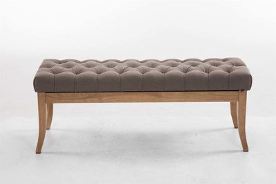 Bank Remsas Stof Taupe,120 cm