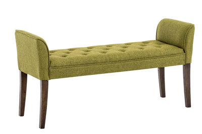Chaise longue Claapotre, stof Groen,antik-dunkel