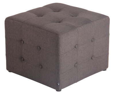 Hocker Melbuorne stof Grijs