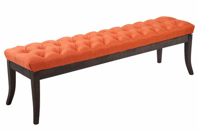 Bank Remsas stof Oranje,150 cm
