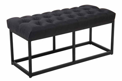 Bank Uman B stof Zwart,100 cm