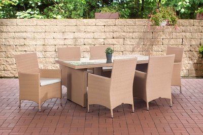 Wicker Tuinset Ovignan sand,CremeWit