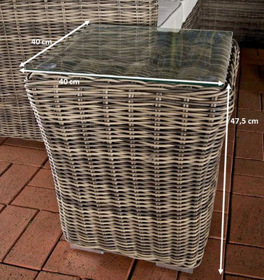 Bijzettafel Mindil Grijs-meliert