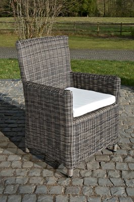 Wicker Stoel Fantano Grijs-meliert,CremeWit