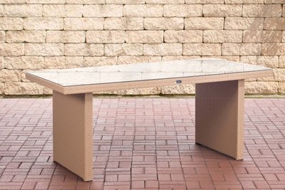 Poly Roodan tafel Ovignan sand,180 cm