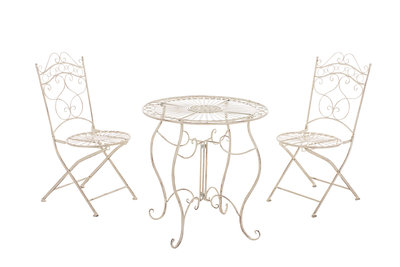 Bistro set Andri antik-Creme