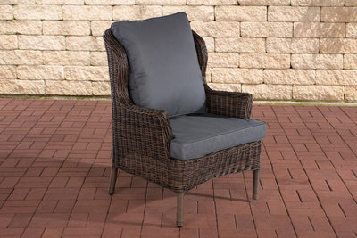 Fauteuil Jirdan Bruin-meliert,eisenGrijs