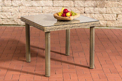 Eettafel Poirto Recu natura,100x100 cm,