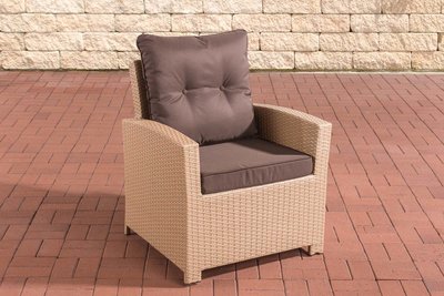 PolyRoodan fauteuil Fosoli sand,terraBruin