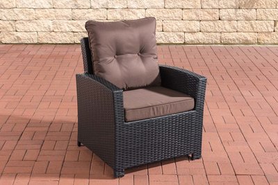 PolyRoodan fauteuil Fosoli Zwart,terraBruin