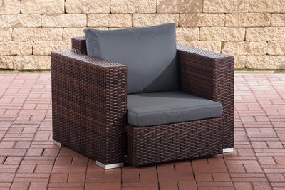 Fauteuil ProVinci / Sunset Bruin-meliert,eisenGrijs