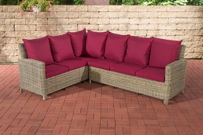 L set Bermeo Rond 5mm Roodan natura,rubinRood