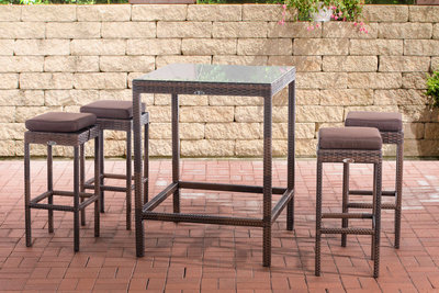 Tuin Barset Wicker Ilei Bruin-meliert,terraBruin