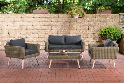 Loungeset Kiruna 5 mm natura 45 cm (HellBruin),anthrazit