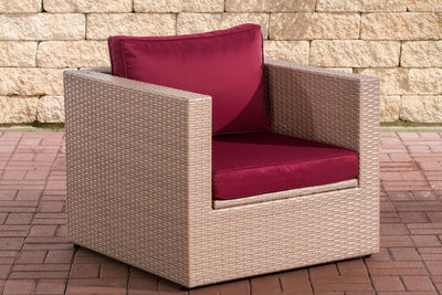 Fauteuil Taberi sand,rubinRood
