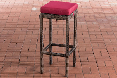 Barkruk Ilei 5mm Bruin-meliert,rubinRood