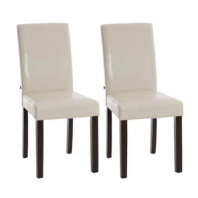 Set van 2 eetkamerstoelen Ina Creme