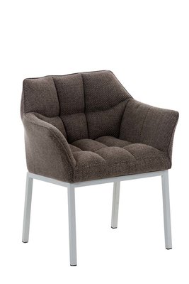Eetkamerstoel Octavia Stof terraBruin,Wit
