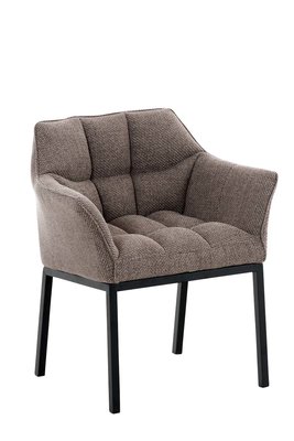 Eetkamerstoel Octavia Stof terraBruin,Zwart