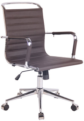 Bureaustoel Bortan coffee,Kunstleder,