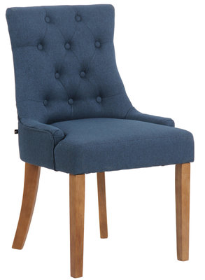 Eetkamerstoel Enverniss Stof Blauw,antik-hell
