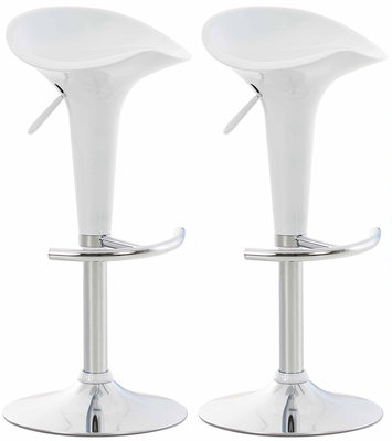 Set van 2 barkrukken Seddla Wit