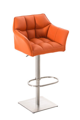 Barkruk Damaso kunstleer Oranje,Metaal