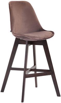 Barkruk Cennas Fluweel Bruin,cappuccino