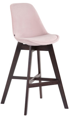Barkruk Cennas Fluweel pink,cappuccino,