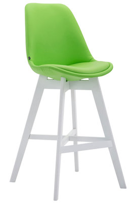Barkruk Cennas Kunstleer Groen,Wit