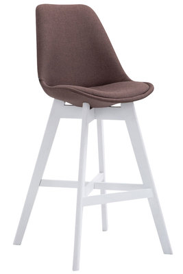 Barkruk Cennas Stof Bruin,Wit