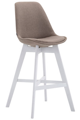 Barkruk Cennas Stof Taupe,Wit
