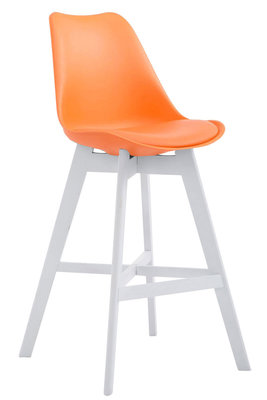 Barkruk Cennas Kunststof Oranje,Wit