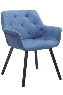 Bezoekersstoel Cissady Stof Blauw,Zwart