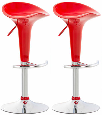 Set van 2 barkrukken Seddla Rood