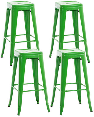 Set van 4 barkrukken Jashuo Groen