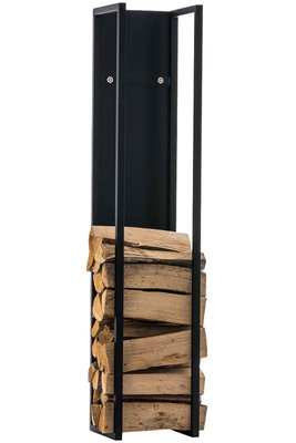 Brandhoutrek Spirk Zwart-matt,80 cm