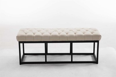 Bank Uman B stof Creme,120 cm