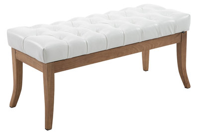 Bank Remsas Wit,100 cm