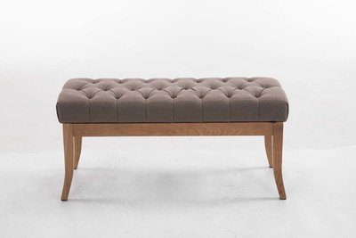 Bank Remsas Stof Taupe,100 cm