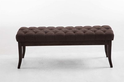 Bank Remsas stof Bruin,120 cm