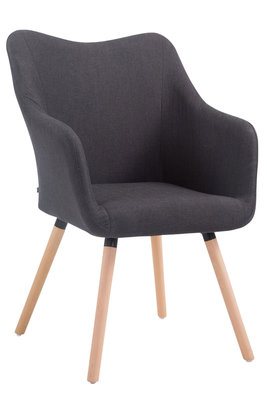 Bezoekersstoel Mccia V2 Stof Grijs,natura