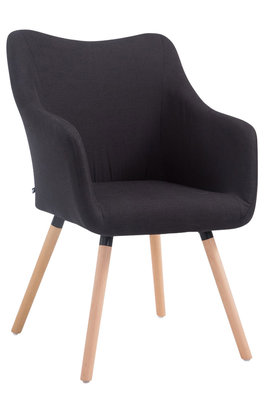 Bezoekersstoel Mccia V2 Stof Zwart,natura