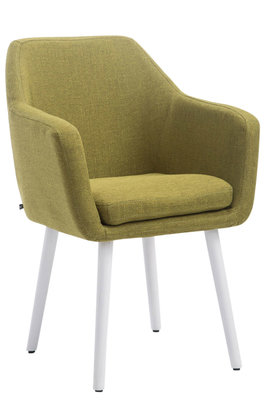 Bezoekersstoel Etrucht Stof Groen,Wit (eiche)